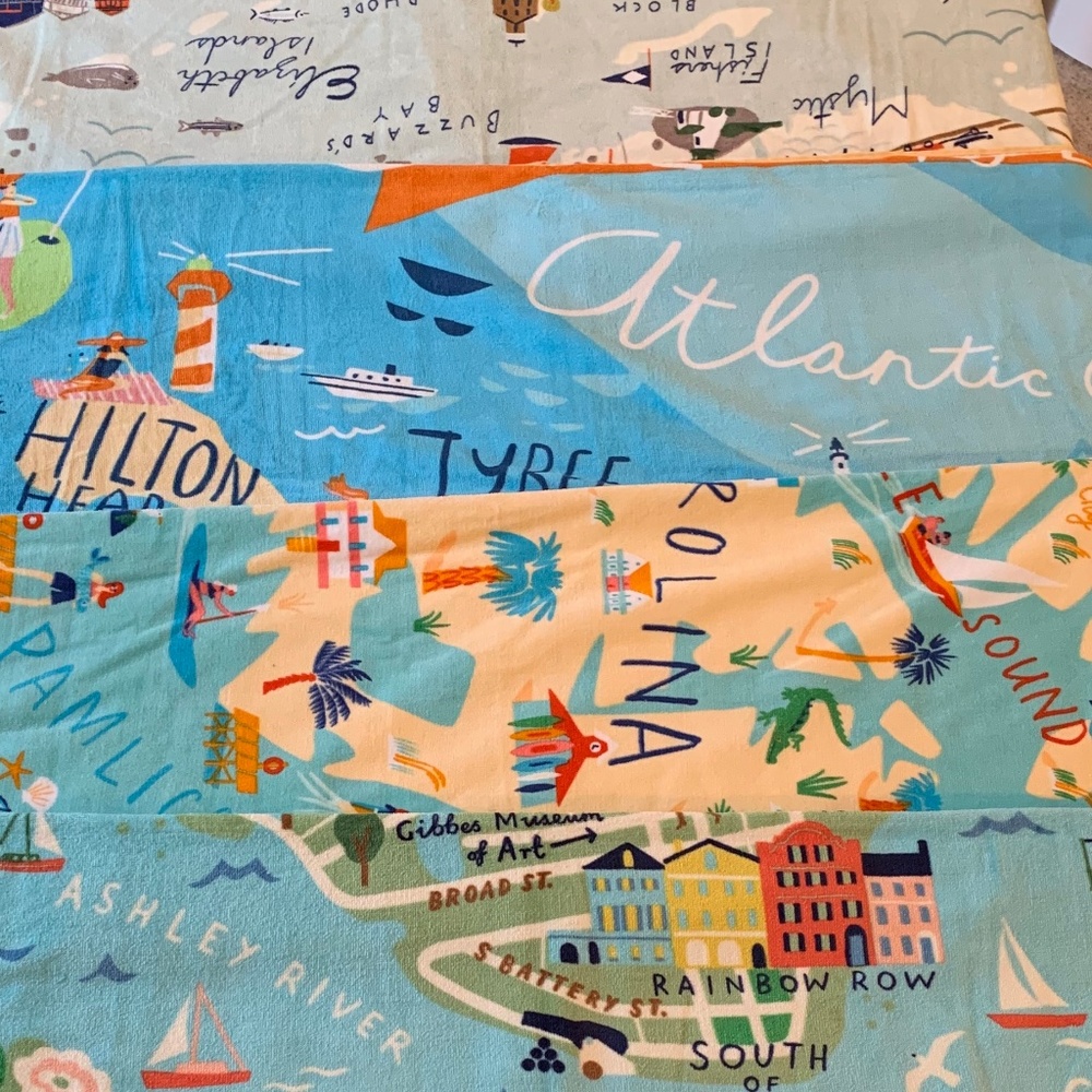 NWT-Choice of Spartina Greetings From Beach Towel - Picture 6 of 6